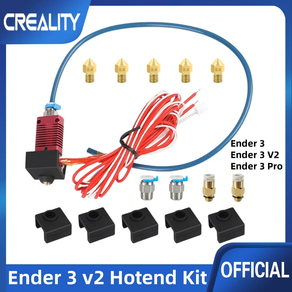 Creality Upgrade Ender 3 Hotend, zusammengebauter Extruder mit PTFE-Schlauch für Creality Ender 3 Pro/Ender 3 V2 Hot End Kit