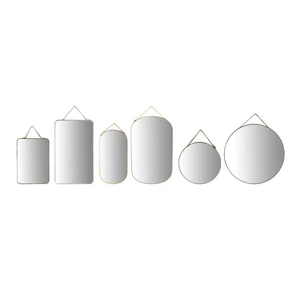 

Eclectic Velvet Edged Mirrors Set Unique Home Decor