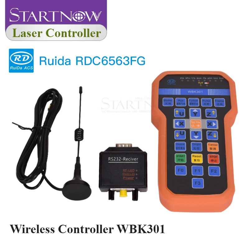 Startnow 무선 원격 광섬유 제어 시스템, RDC6563FG, Ruida DSP 메인 보드, 금속 하이브리드 레이저 커팅 머신용 사용