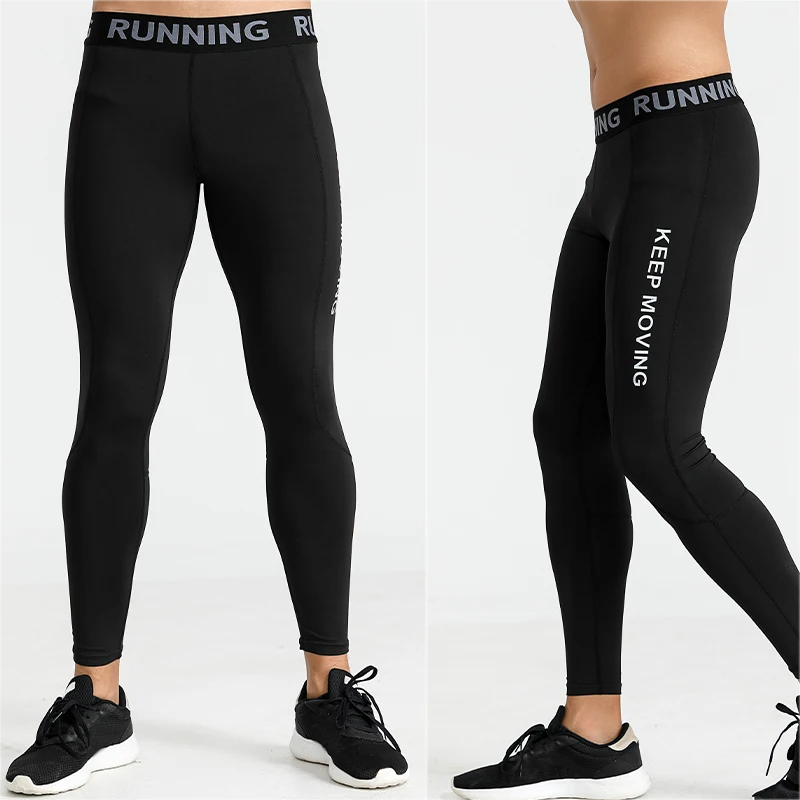 Mens Compression Pants Quick Dry Sportswear Running Tights Men Legging Fitness Training Jogging Pants Sport Gym Leggings 228