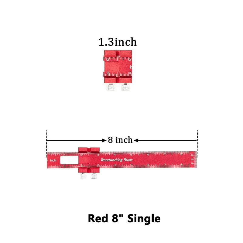 RUNROTOO 1pc Scale Metal Precision Ruler Millimeter Ruler