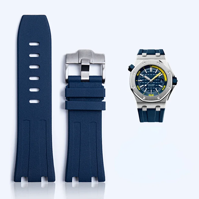 Cinturino In Gomma Per Orologio Aibi Diametro Ap Royal Oak Offshore Silicone 15710 Cinturino Impermeabile Antisudore Cinturino 28Mm