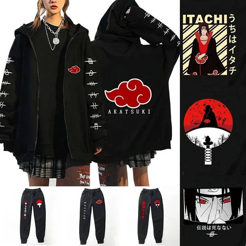 Naruto Anime Zipper Sweatshirt Jackets for Man Women Fall Winter