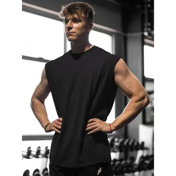 Canotta da uomo senza maniche ad asciugatura rapida per fitness e bodybuilding, gilet da basket alla moda, traspirante in mesh, per palestra estiva