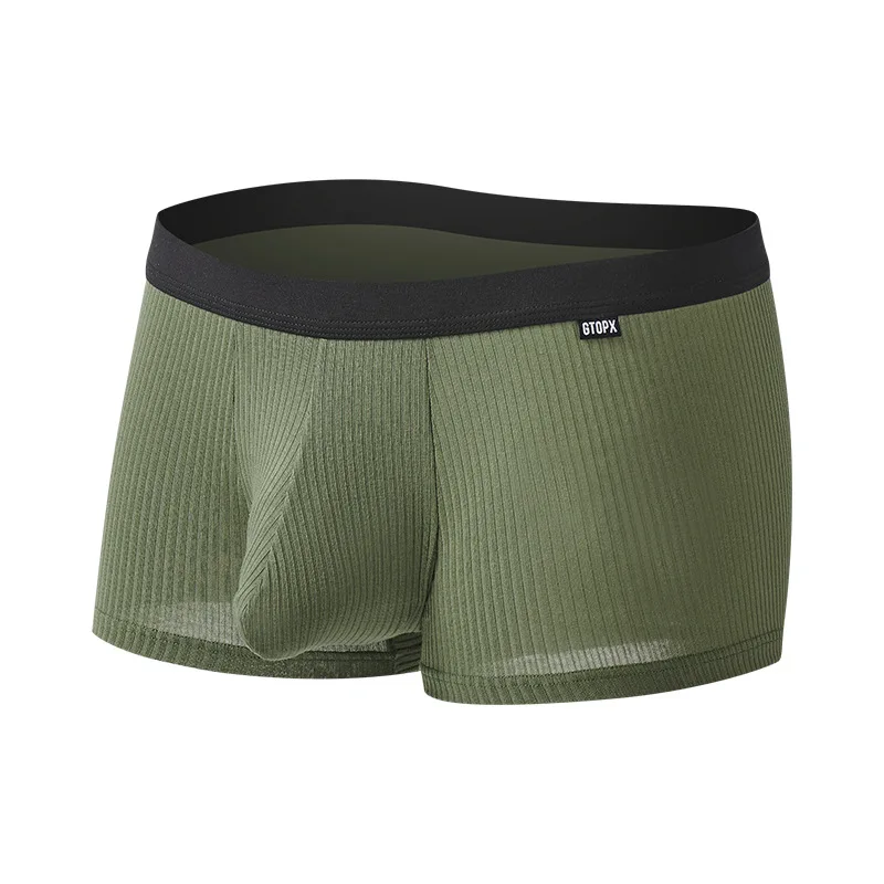 

Underwear Men's Boxers Plus Size U Convex Pouch Elephant Nose Sweat Wicking Breathable Boxershorts for Men