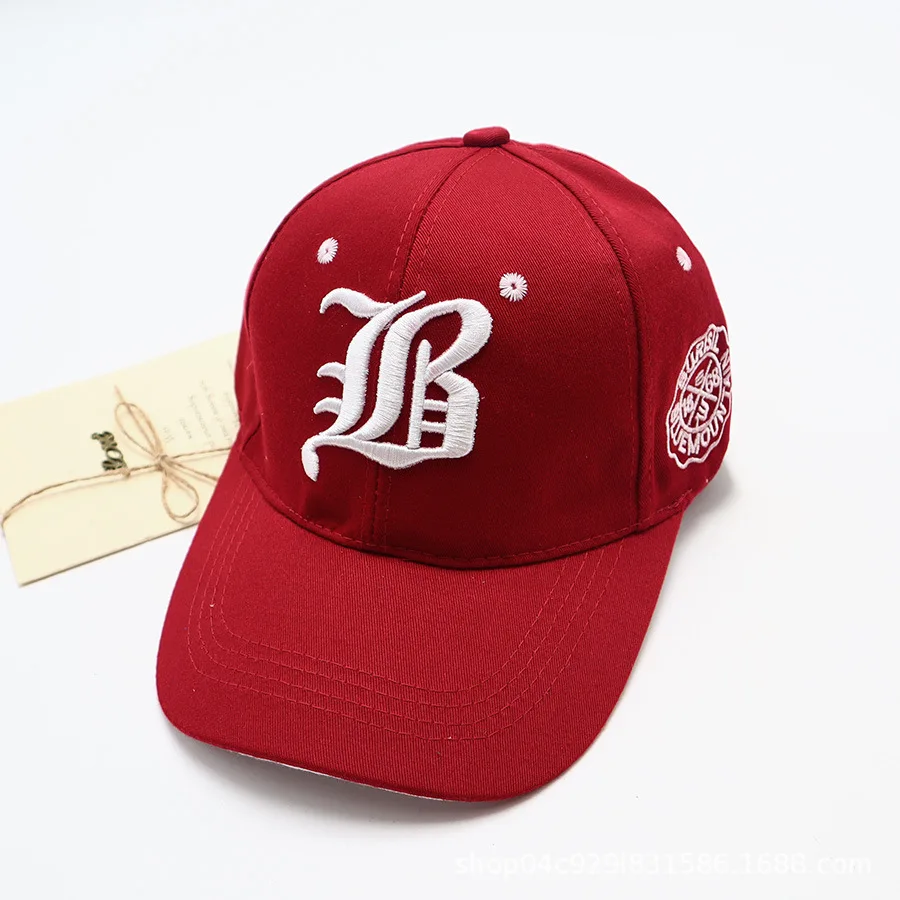 Unisex Summer Cotton Embroidery Snapback Cap - Casual Sport Sun Visor Hat