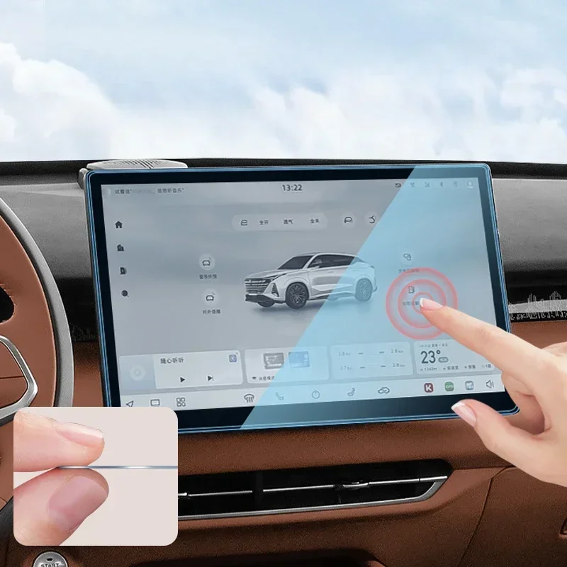 Per Changan UNI-Z Auto Schermo di Controllo Centrale Pellicola Temperata Display Pellicola Protettiva Dello Schermo Interni Automotive Refit Accessori - Image 4