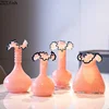 Creative Lace Glass Vase Desk Decoration Hydroponics Flowers Pots Decorative Flower Arrangement Modern Home Decor Floral Vases 2