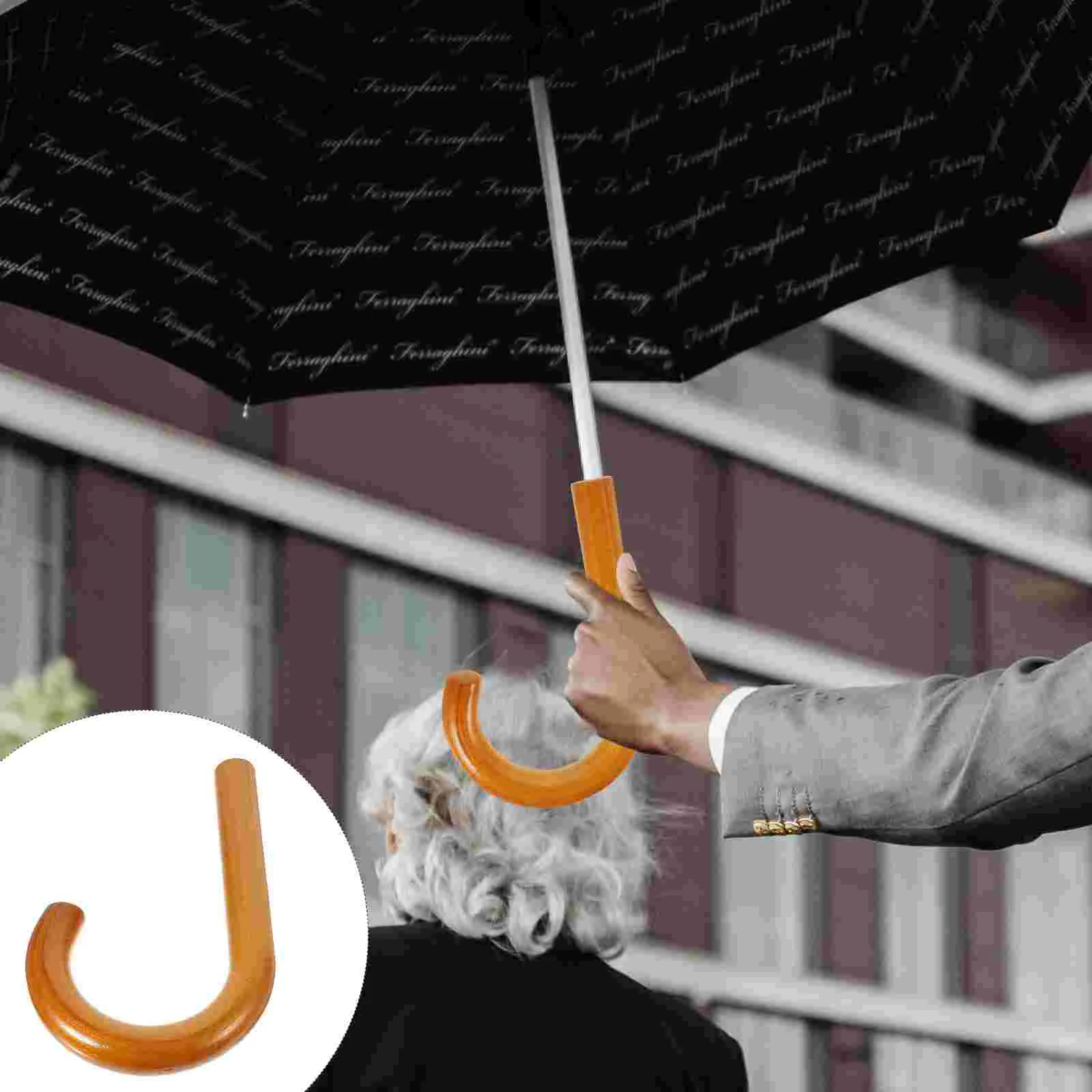 Umbrella Handle Replacement Wood Grip