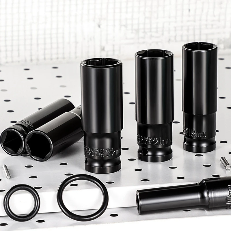 1/2" Drive Deep Impact Socket Drive Metric Wrench Socket Pneumatic Wrench Head Tire Removal Tools