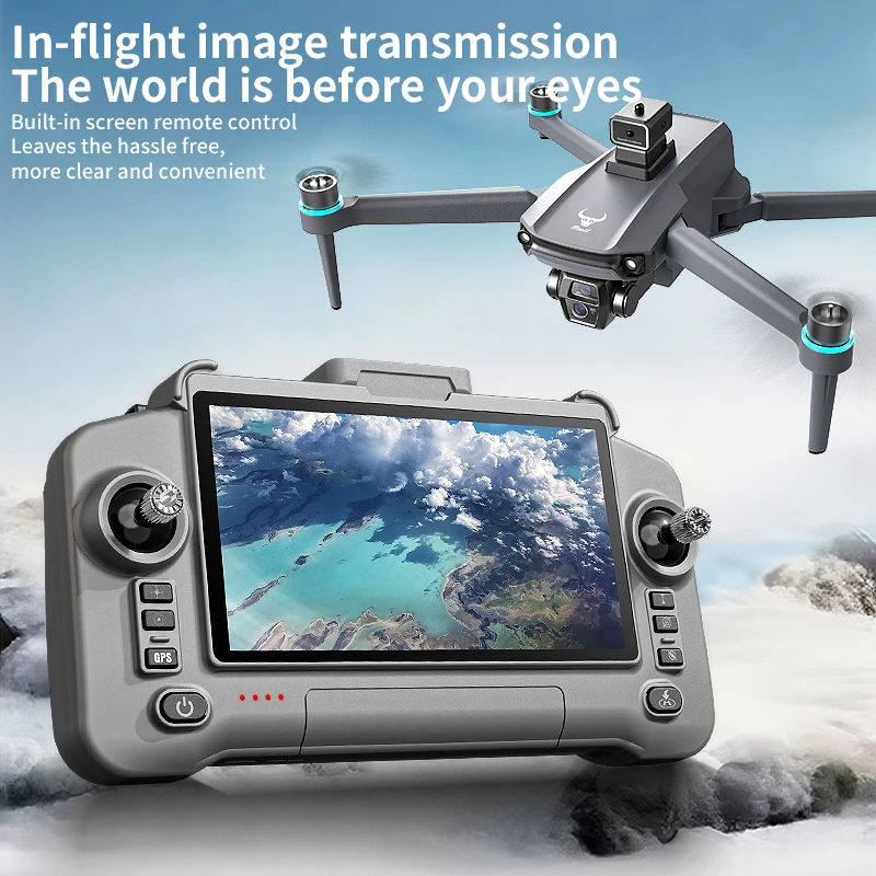 Drone SG603PRO GPS 8K en vol, capturant des images HD avec sa caméra 8K