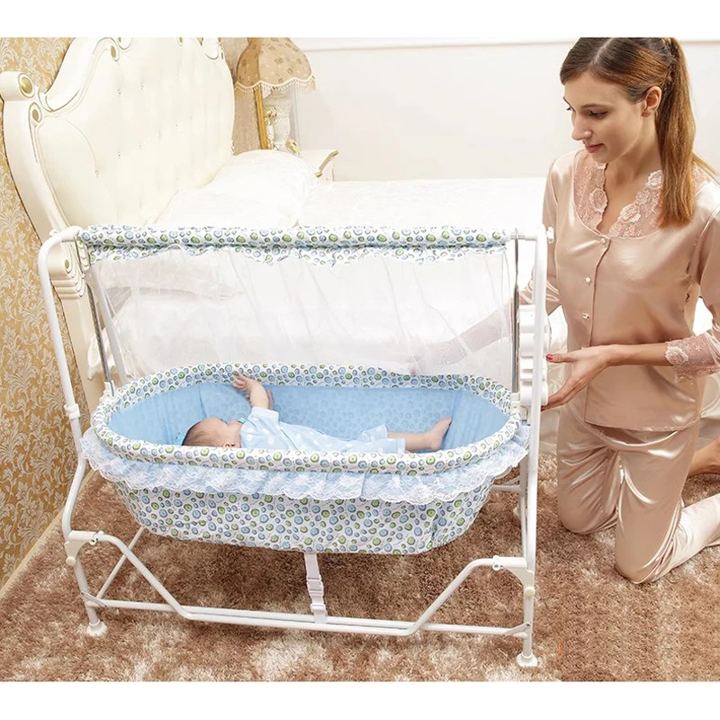 리모컨 포함 전기 흔들 침대