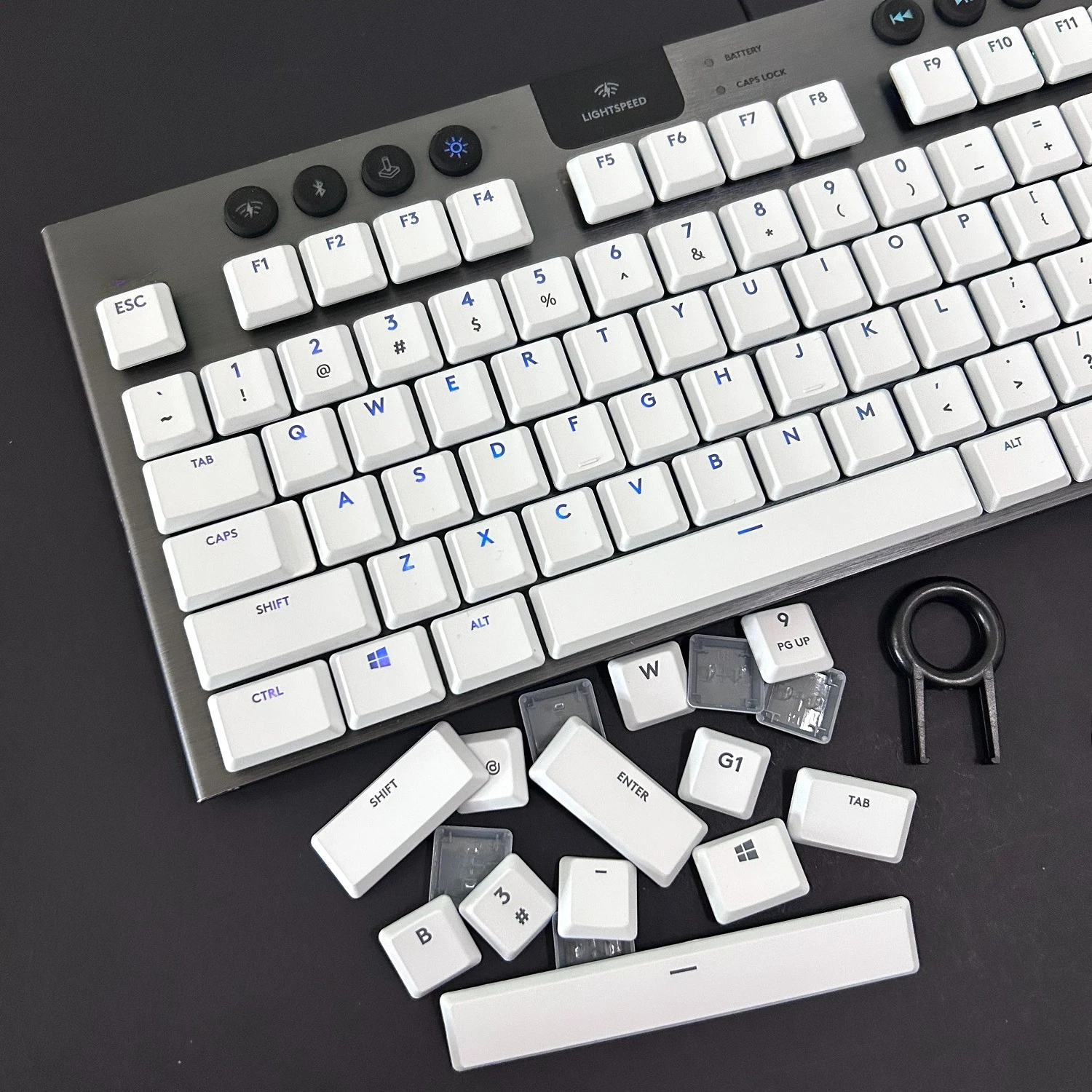 Logitech G915TKL G915 G913 G815 G813 키보드 용 백라이트 키캡-111 전체 키 교체 DIY 컬러 키캡