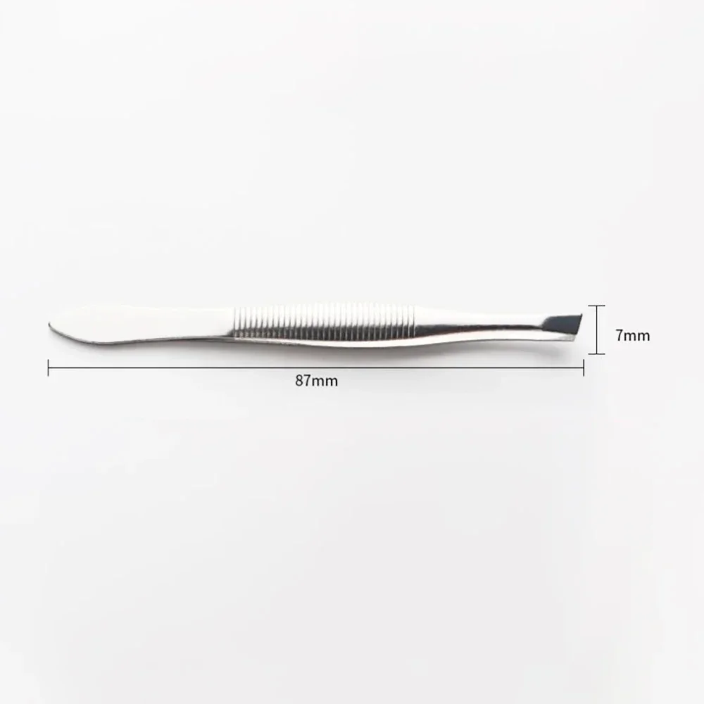 Eyebrow Tweezers 2pcs Portable Eyebrow Tweezer Eyebrow Trimmer Shaper Stainless Steel Facial Hair Remover Puller Slanted Tip Makeup Beauty Tools