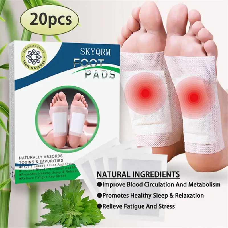 South Moon Detox Foot Patches Pads Natural Detoxification Treat Body Toxins Helps Sleeping Relieve Stress Feet Cleansing Care