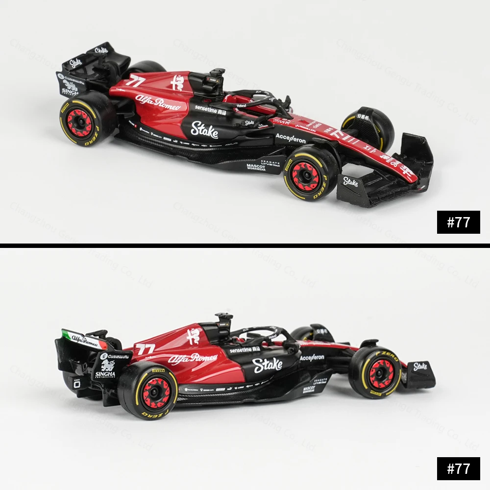 Bburago 1:43 2023 Alfa Romeo C43 F1 Formula Car Die Cast Vehicles Collectible Model Racing Toys 6