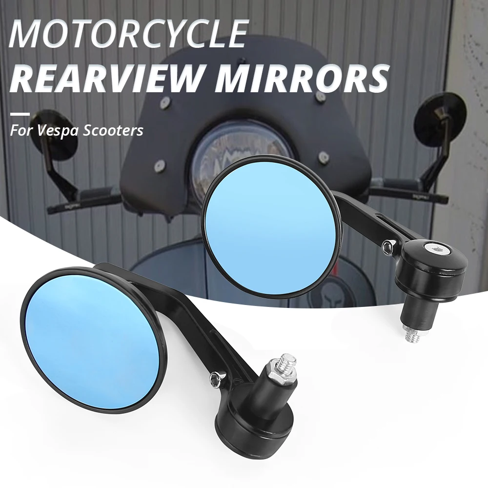 

Universal Motorcycle Handlebar Rearview Mirror Side View Mirrors CNC Aluminum Motorbike Round Bar End Rear Mirrors