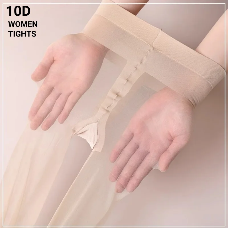 DOIAESKV Neue 10D Haut Enge Transparente Sexy Frauen Sheer Strumpfhosen Ultra-dünne Nylon Enge Atmungsaktive Weibliche Stretchy Strümpfe – Detail 1
