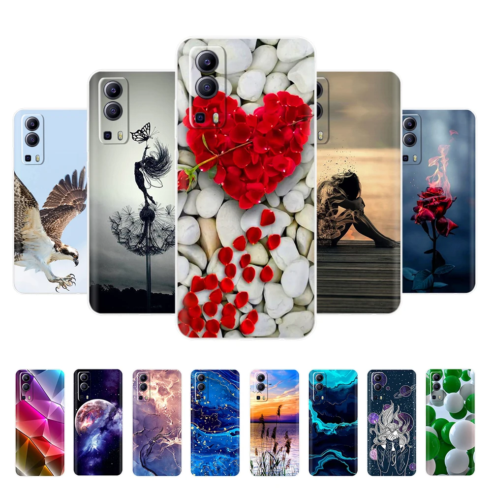 Per Vivo Y53S 5G Custodia Per Vivo Y72 5G V2041 Flower Girls Custodia Morbida In Silicone Fundas Per Vivo Y52 Y 53S Y72 5G Cover Bumper