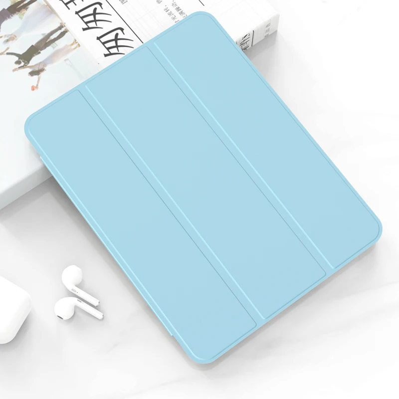 Premium PU Leather Tri-Folding Magnetic Tablet Case Cover