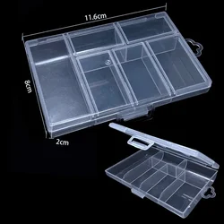 Transparent Plastic Jewelry Organizer with Adjustable 8-Compartment Storage (05)