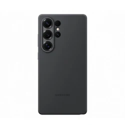 Premium Silicone Protective Case - High Quality Soft Cover - Galaxy S25 Ultra (Black)