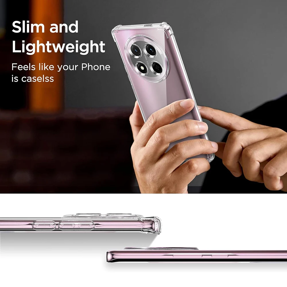 Luxury Silicone Shockproof Phone Case - Clear Ultra Thin Cover