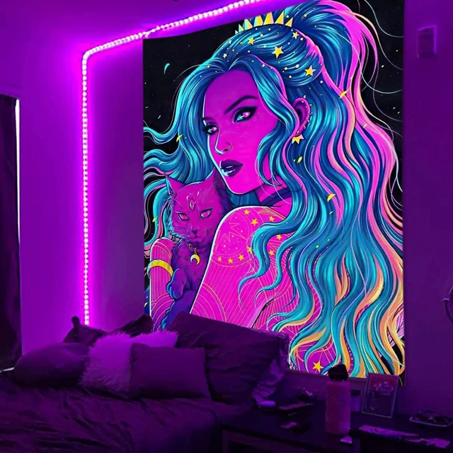 Glow in The Dark Acrylic Paint Blacklight Reactive Fluorescent Paint for  Rock - AliExpress