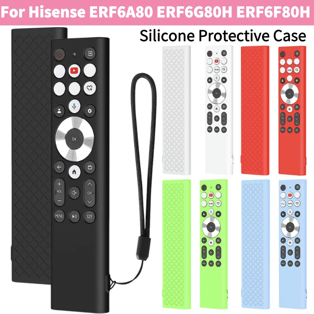 Silicone cover protective case silicone sleeve remote case soft protector for Hisense ERF6A80 ERF6G80H ERF6F80H silicone remote case