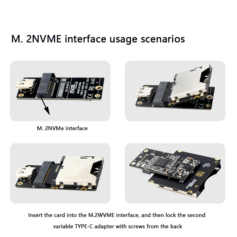 NVME M-Key PCIE 4.0 3.0 CFexpress Ÿ A/Ÿ B ī ,  SSD Ȯ  , M.2 PCIE