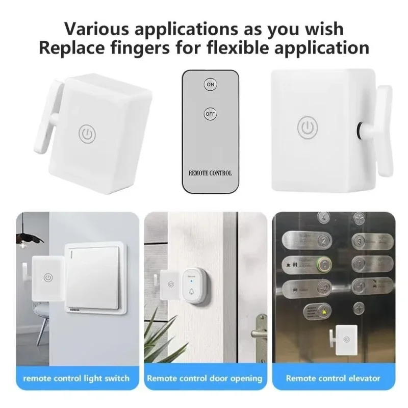 Wiring-Free Wireless Remote Control Turn Off/on Tool Automatic Button Pusher Lazy Light Off Switchs Button