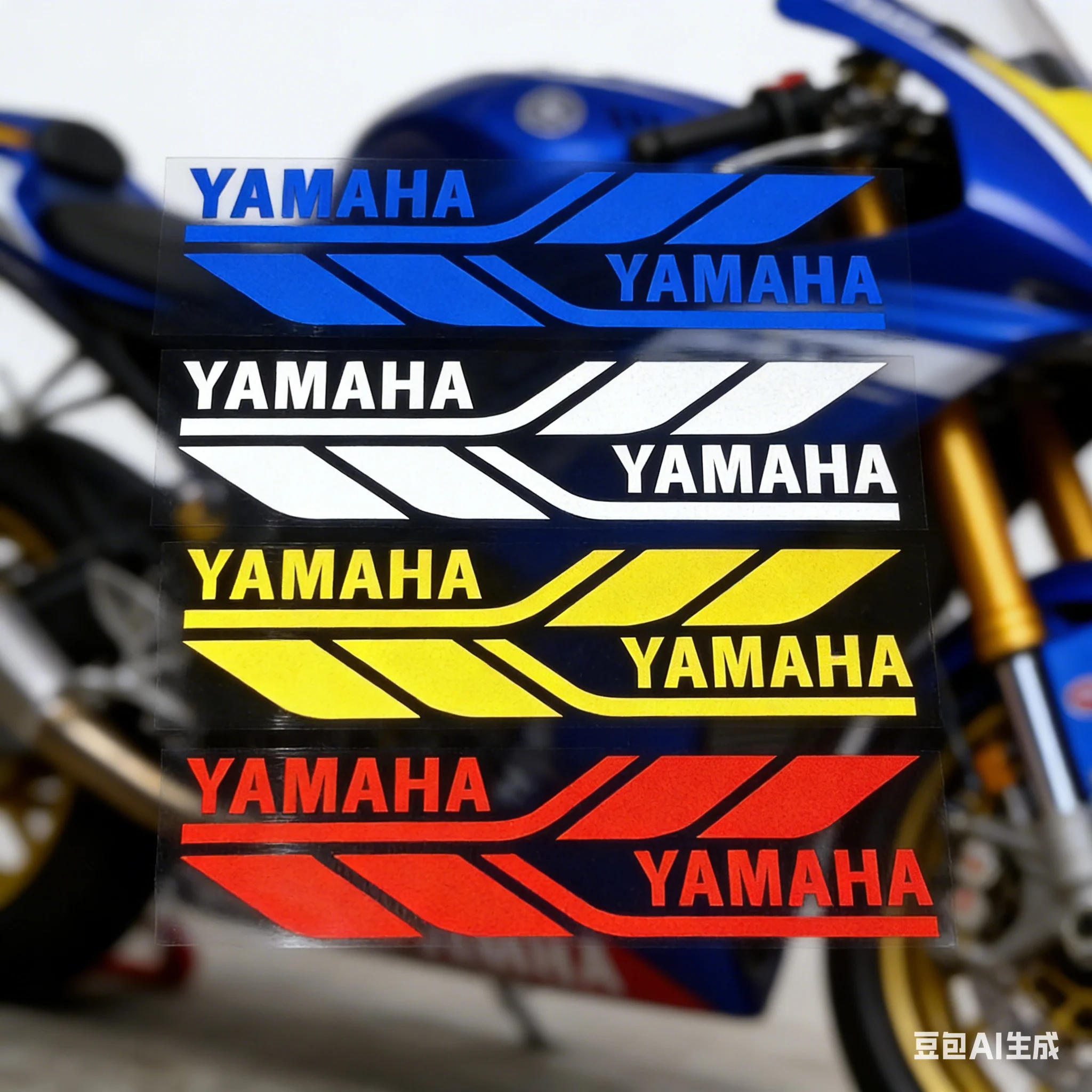 Reflective Laser Letter Motorcycle Body Decoration Decals for Yamaha ...