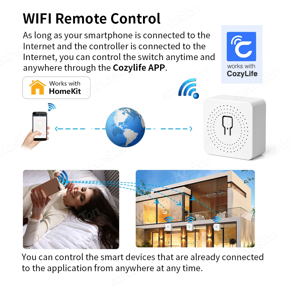 Acheter Homekit WIFI disjoncteur interrupteur inteligente réglage
