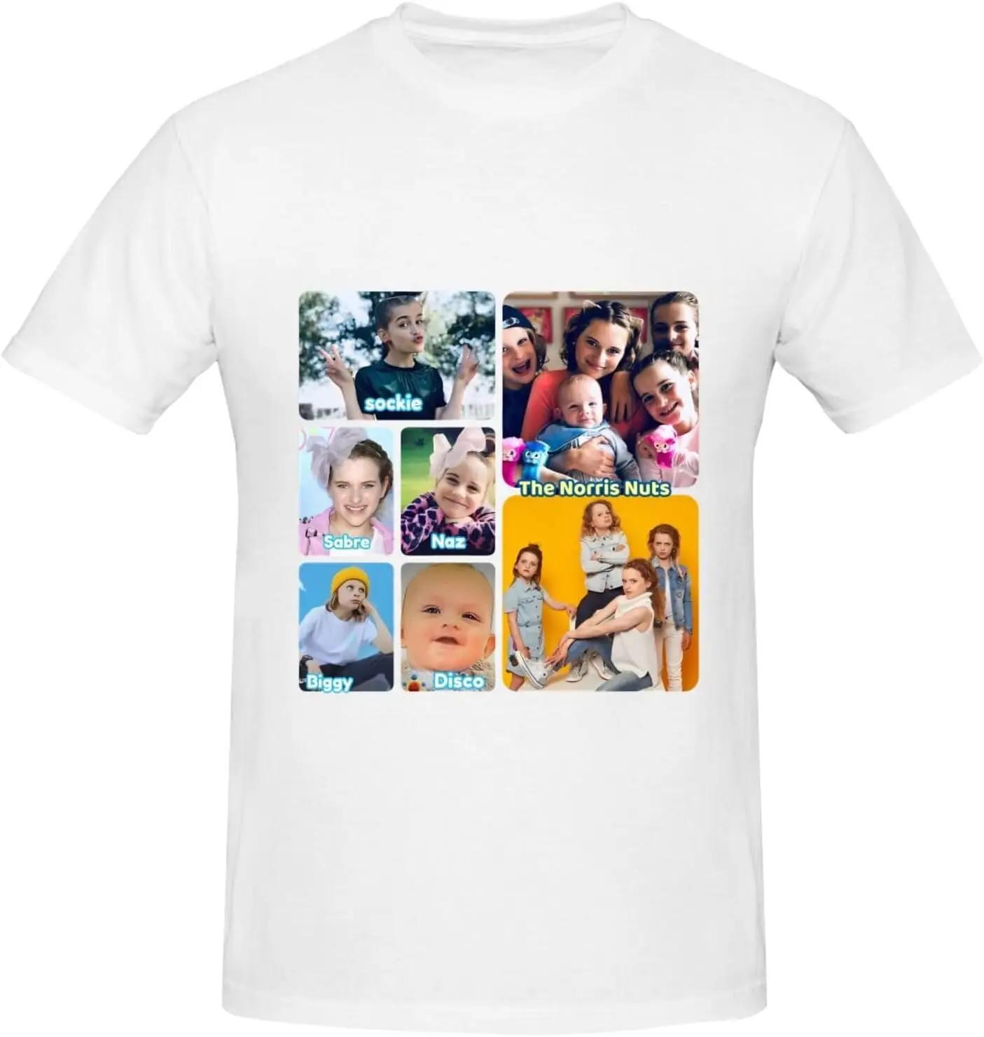 

Norris Nuts Men's T-Shirt Basic Short Sleeve Tee Fashion Classic Music Memory Casual Top