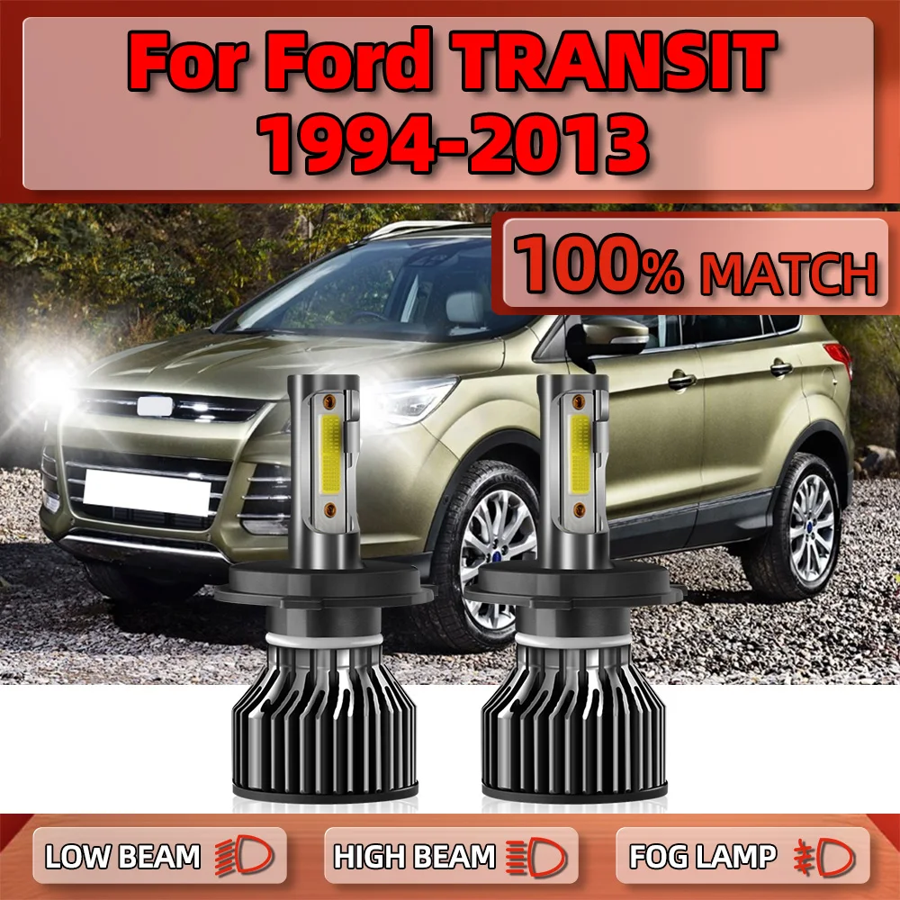 

H4 LED Headlight Bulbs 120W 20000LM High Low Beam Auto Lamp Plug& Play 12V For Ford TRANSIT 1994-2008 2009 2010 2011 2012 2013