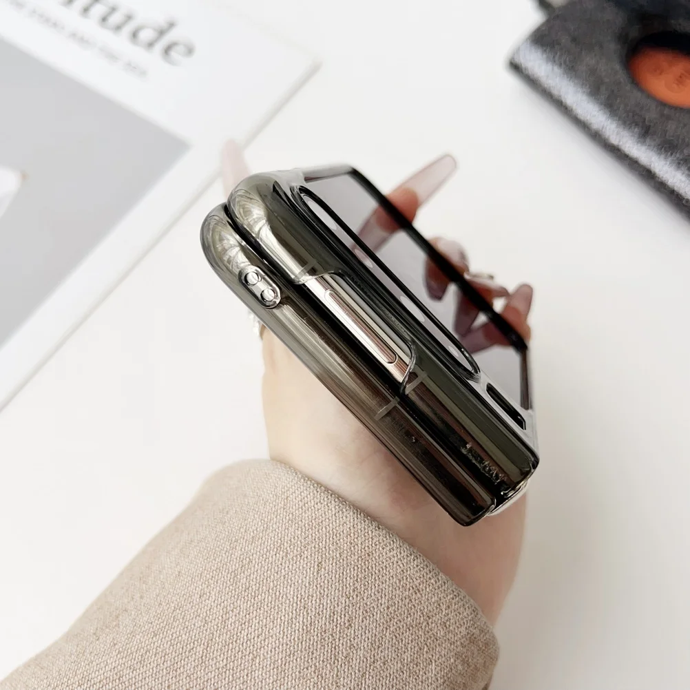 Transparent Magnet Adsorption Protective Case with All-Inclusive Camera Cover