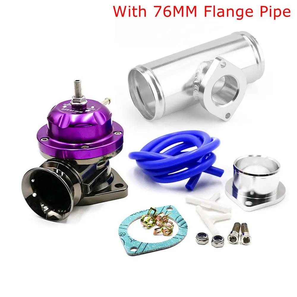 Aluminum Billet Turbo Blow Off Valve, 2.5 Inch Flange Pipe Type-RS Universal Dump Valve Auto Accessory SDD-BOVGRSBL FPG250(Purple