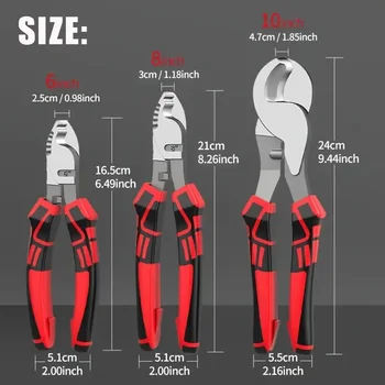 Cable Cutter Heavy Duty Wire Cutting Tool Shears for Aluminum, Copper, Electrical Wire, Communications Cables Cutter