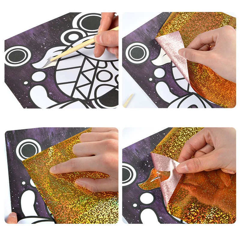 DIY Cartoon Magical Transfer Painting Crafts for Kids Arts and Crafts Toys Children Creative Educational Learning Drawing Toys 2 DIY Cartoon Magical Transfer Painting Crafts for Kids Arts and Crafts Toys Children Creative Educational Learning Drawing Toys 2