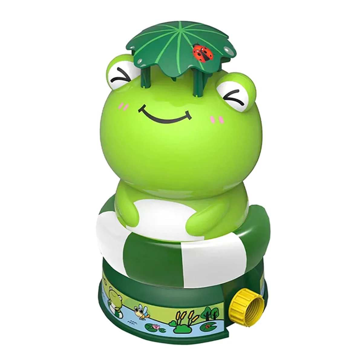 A72I Sprinkler Launcher Toys Outdoor Water Pressure Lift Toy in Garden Lawn Summer Water Toys for Kid Frog