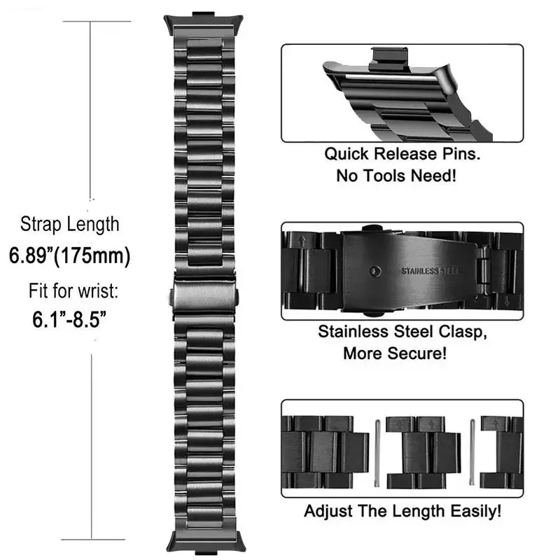 Stainless Steel Adjustable Bracelet Band