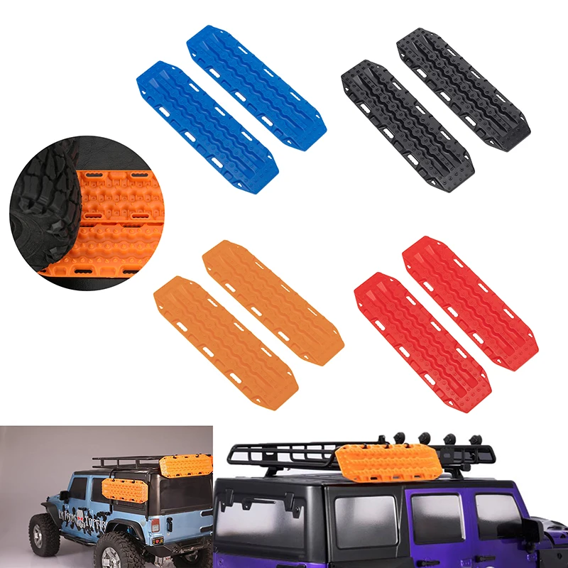 

2pcs RC Model Escape Board Crawler Car Parts Accessories Rescue Anti-Skid Tracks Mat For SCX10 TRX4 TRX6 Car Decoration