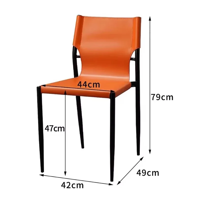 Set Of 4 Premium Dining Chairs Metal Modern Nordic Living Room Dining Chairs Designer Kitchen Chaise Salle A Manger Furniture