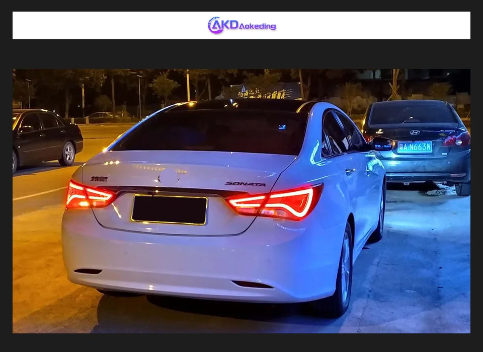 Car Lights for Hyundai Sonata 8 LED Tail Light 2011-2015 Sonata 8 Rear Stop Lamp Brake Signal DRL Reverse Automotive Accessories