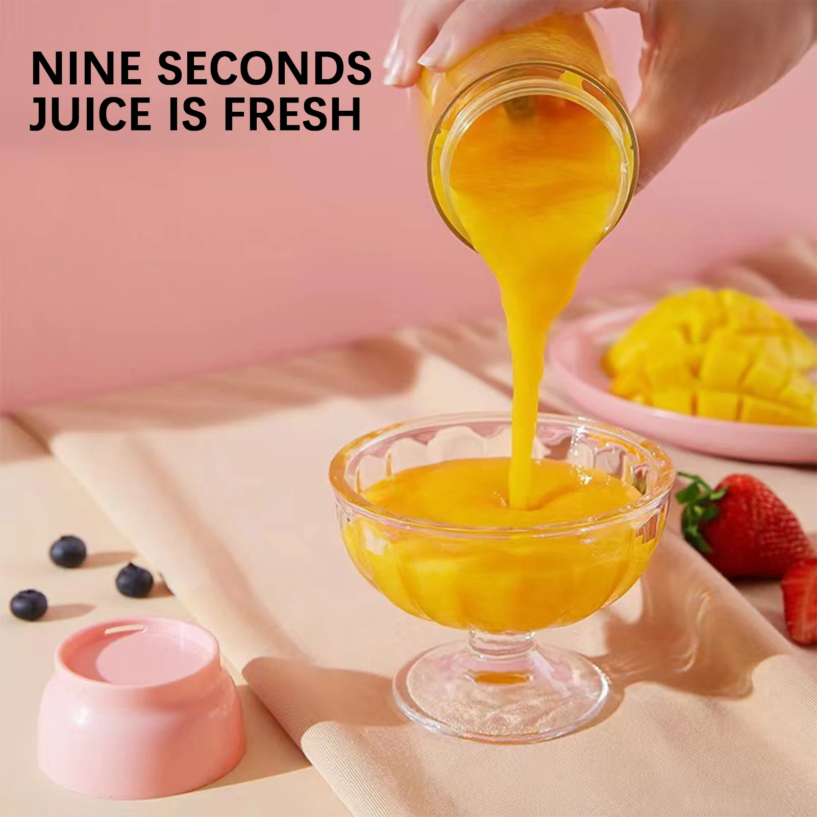 Frullatore Portatile USB - 300ml, Ricaricabile, Per Frullati E Succhi In Viaggio - Foto 5