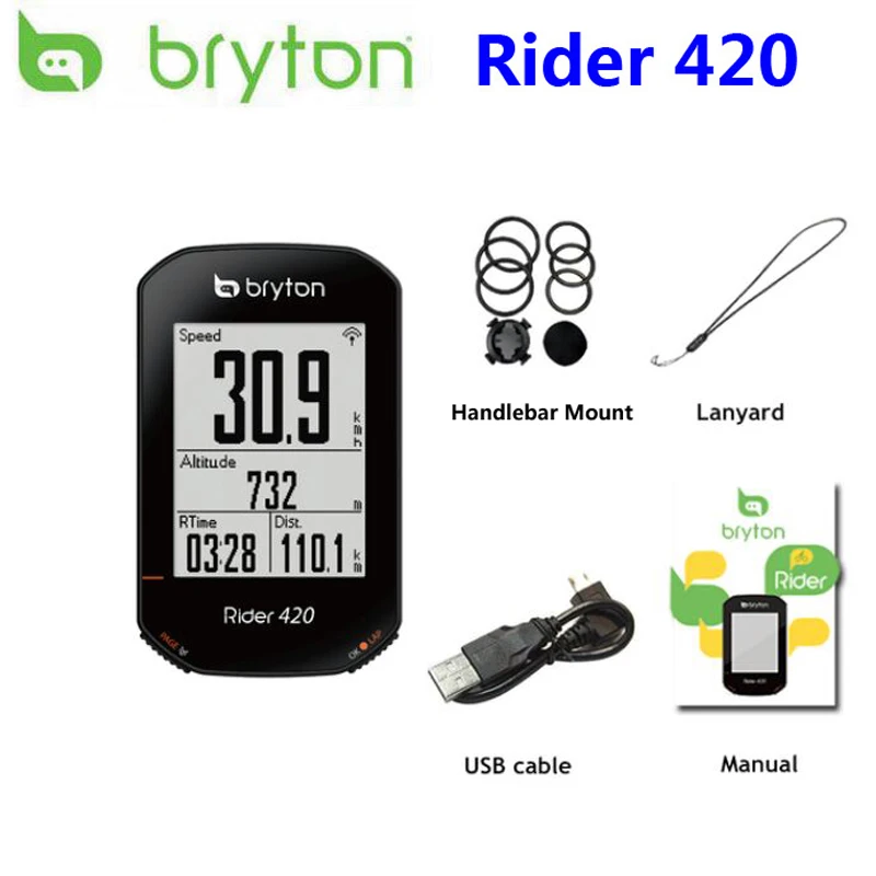 Bryton Rider 420 Gps Bicicletta Computer Ciclismo Abilitato Computer Bici E Bryton Stand Tachimetro Wireless Impermeabile Nuovo 2023