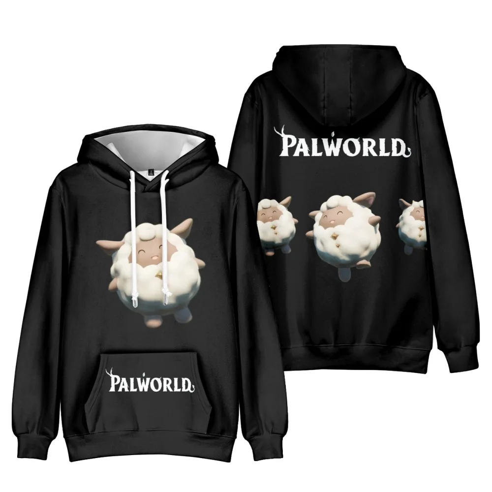 New Game Palworld Printed Hoodie Sweatshirt Fashion Grizzbolt Anime Graphic Pullovers Casual Long Sleeve Streetwear Women Men