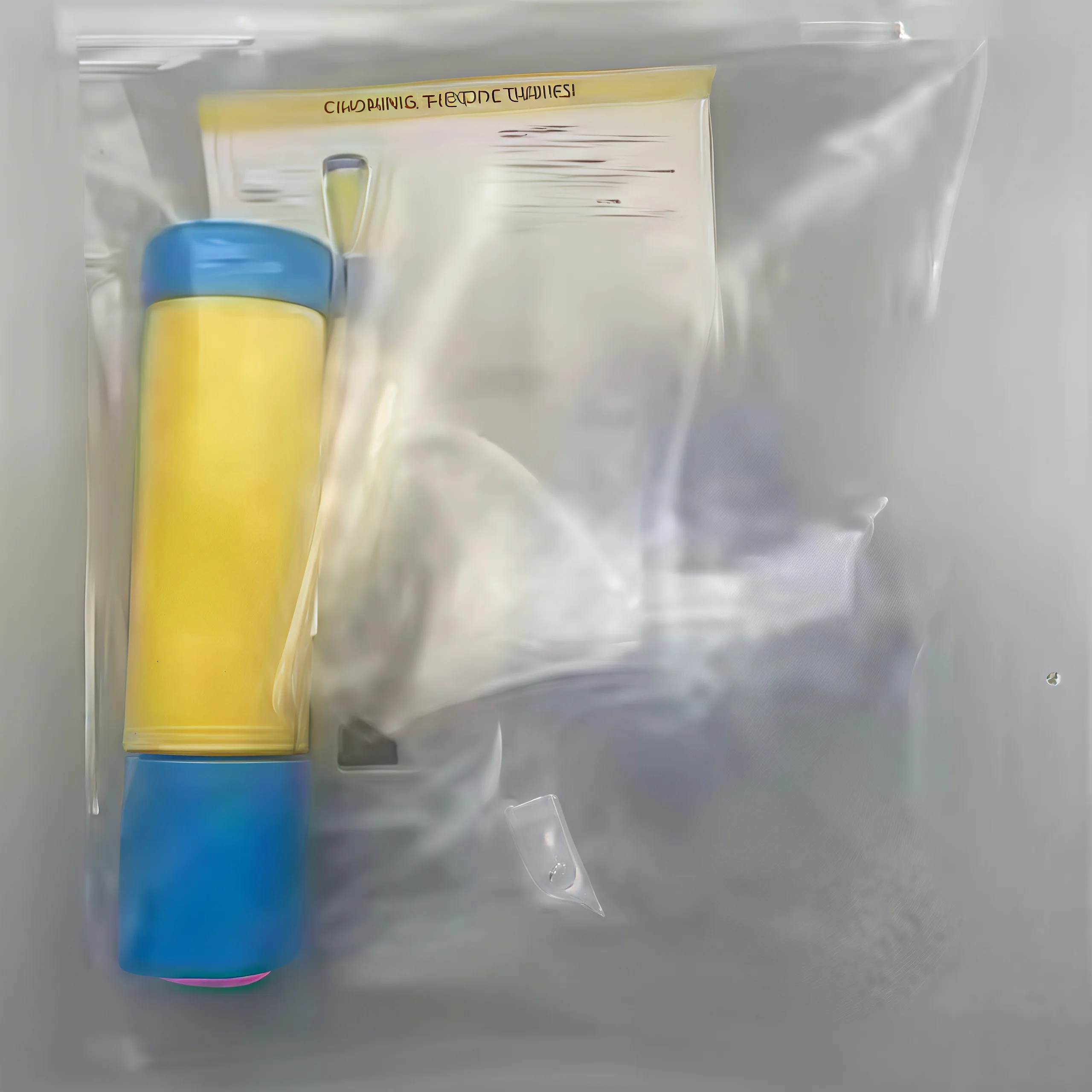 Kit anti-étouffement d'urgence avec masque et instructions, dispositif de sauvetage prêt à l'emploi.