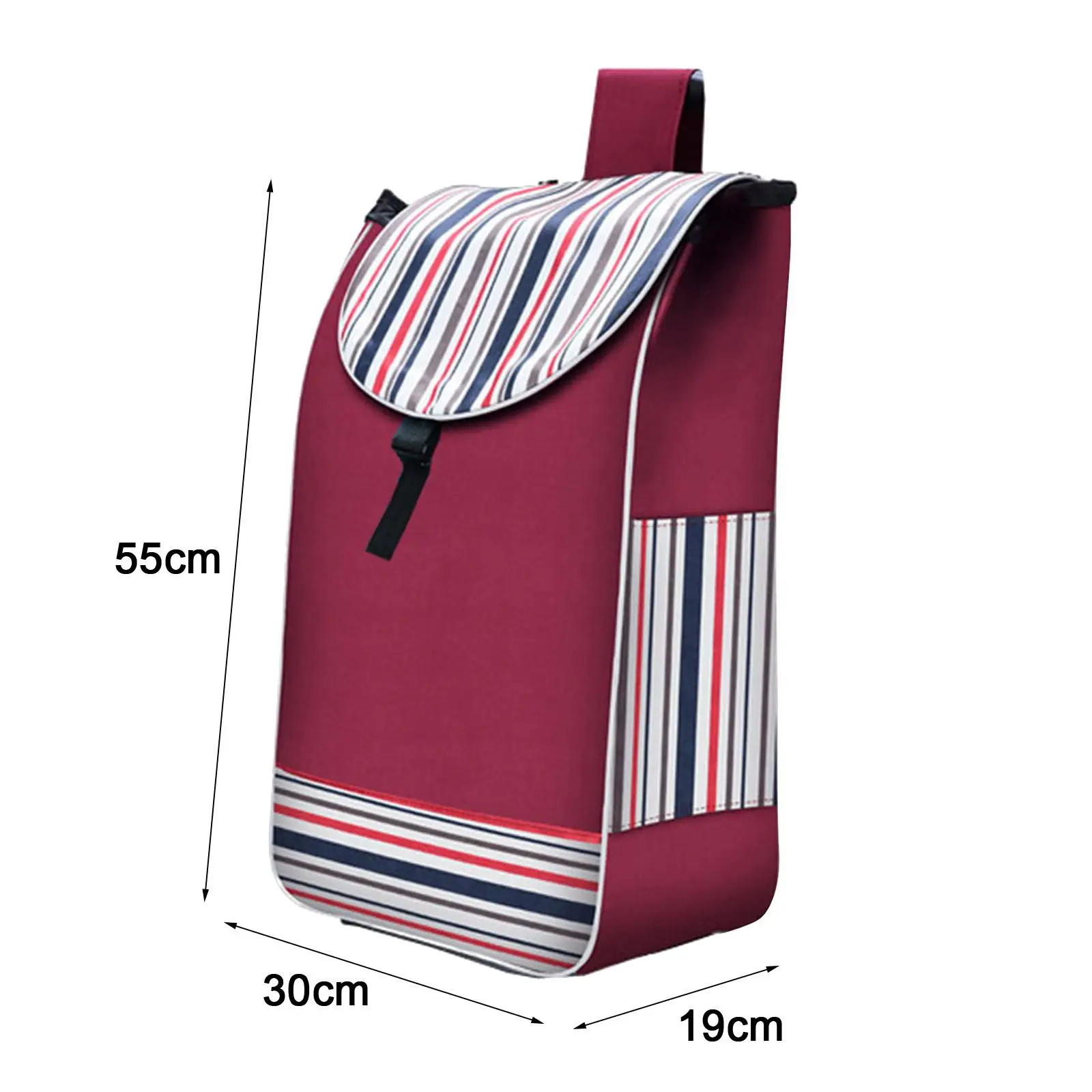 Folding Shopping Cart Replacement Bag Waterproof Trolley Cart Spare Bag for Folding Hand Truck Grocery Office Groceries Camping 6