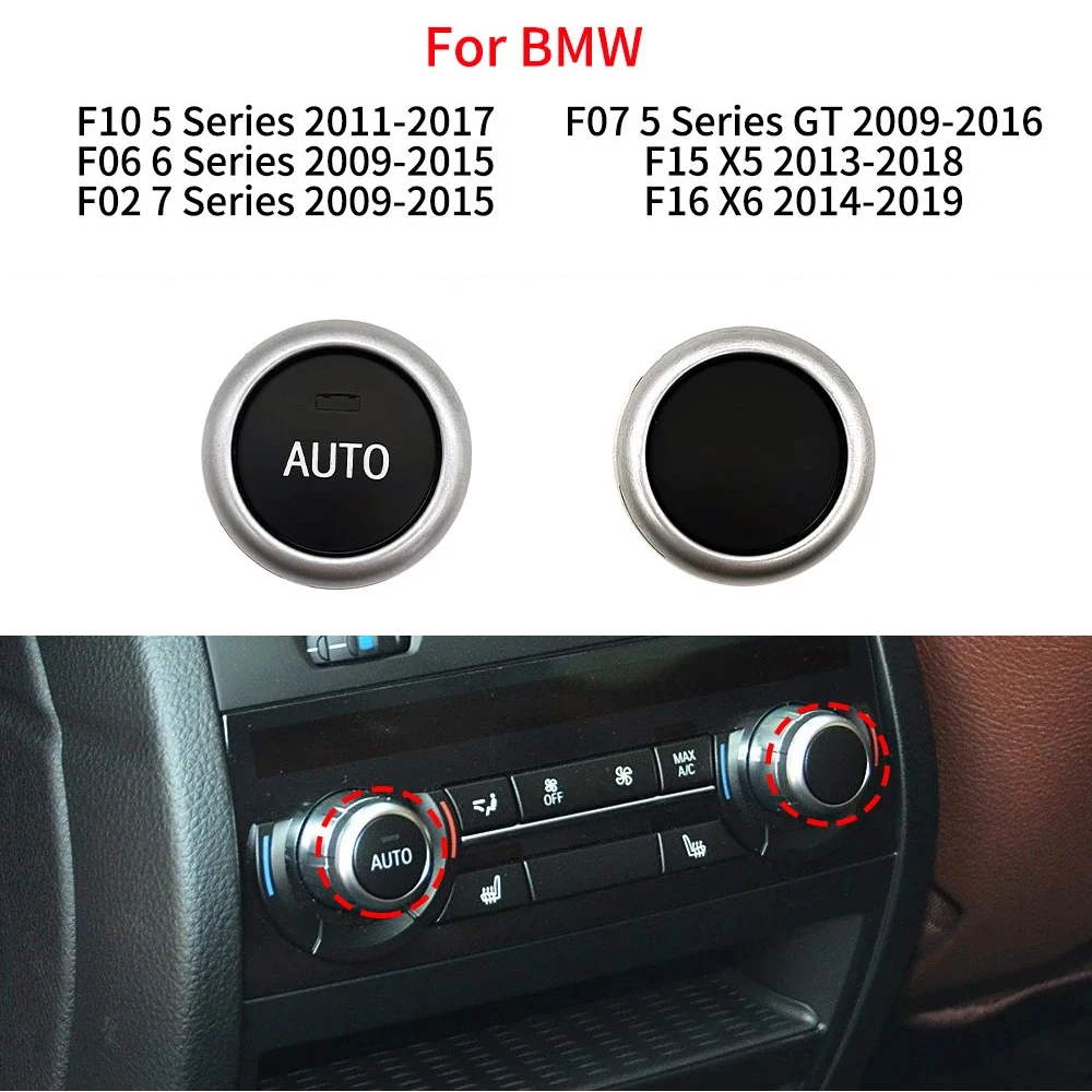 Per BMW F10 F06 F07 F02 F15 F16 Serie 5 6 7 X5 X6 520 Copertura per Manopola di Controllo Clima A/C Posteriore